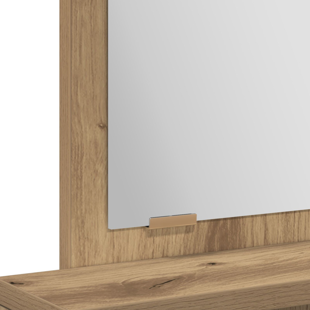 Produktbild för Smyckebord med låda Artisan Ek 50 x 41 x 140 cm Konstruerat trä