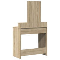Produktbild för Smyckebord med låda Sonoma-ek 79 x 41 x 140 cm Konstruerat trä