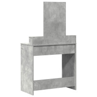 Produktbild för Smyckebord med låda Betonggrå 79 x 41 x 140 cm Konstruerat trä