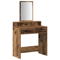 Produktbild för Smyckebord Gammalt trä 79 x 41 x 140 cm Konstruerat trä
