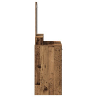 Produktbild för Smyckebord Gammalt trä 79 x 41 x 140 cm Konstruerat trä