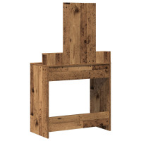 Produktbild för Smyckebord Gammalt trä 79 x 41 x 140 cm Konstruerat trä