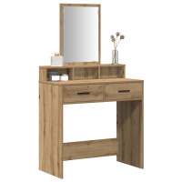 Produktbild för Smyckebord med låda Artisan Ek 79 x 41 x 140 cm Konstruerat trä