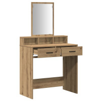 Produktbild för Smyckebord med låda Artisan Ek 79 x 41 x 140 cm Konstruerat trä