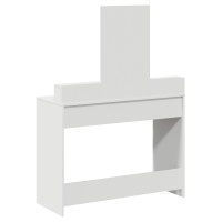 Produktbild för Smyckebord med låda Vit 100 x 41 x 140 cm Konstruerat trä