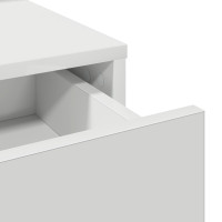 Produktbild för Smyckebord med låda Vit 100 x 41 x 140 cm Konstruerat trä