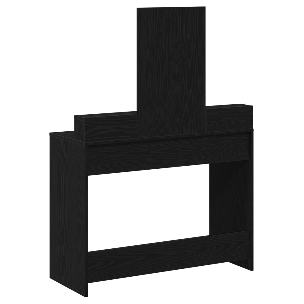 Produktbild för Smyckebord med låda Svart Ek 100 x 41 x 140 cm Konstruerat trä