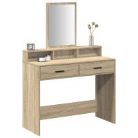 Produktbild för Smyckebord med låda Sonoma-ek 100 x 41 x 140 cm Konstruerat trä