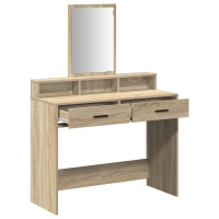 Produktbild för Smyckebord med låda Sonoma-ek 100 x 41 x 140 cm Konstruerat trä