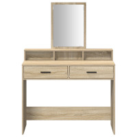 Produktbild för Smyckebord med låda Sonoma-ek 100 x 41 x 140 cm Konstruerat trä