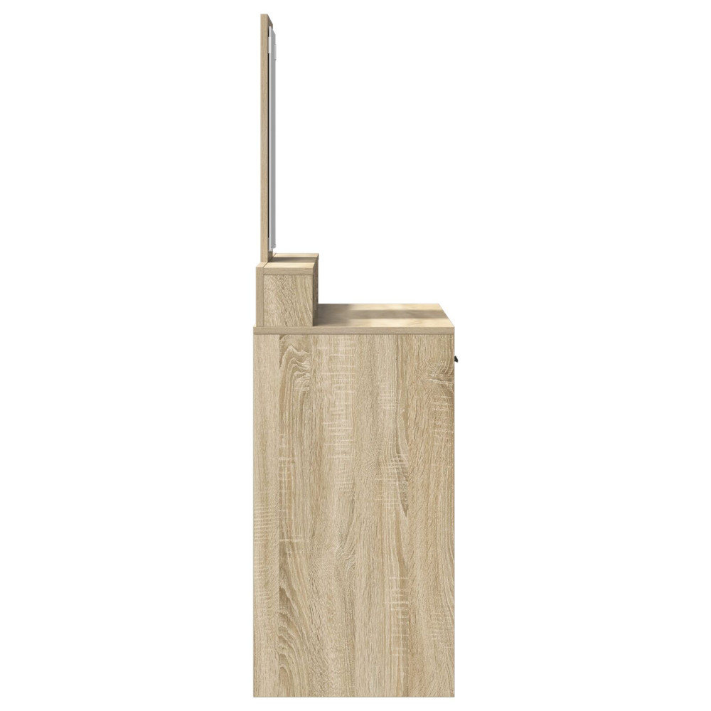 Produktbild för Smyckebord med låda Sonoma-ek 100 x 41 x 140 cm Konstruerat trä
