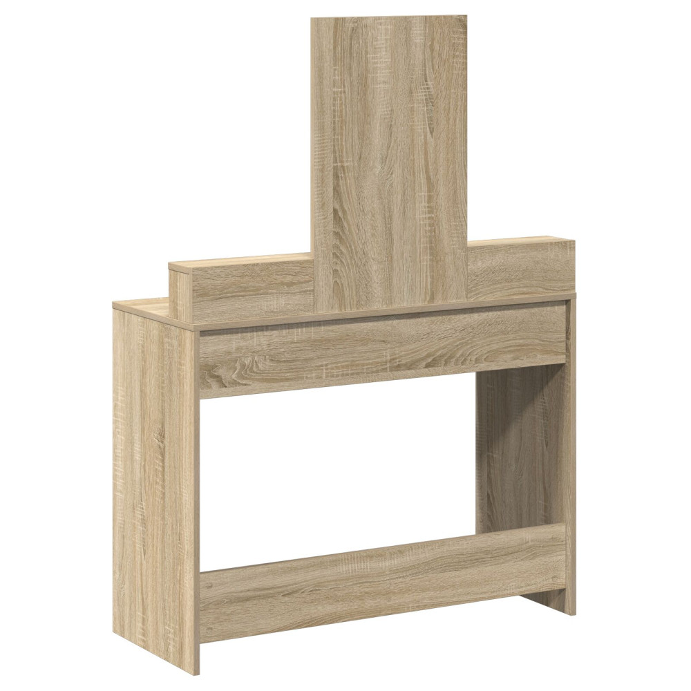 Produktbild för Smyckebord med låda Sonoma-ek 100 x 41 x 140 cm Konstruerat trä