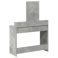 Produktbild för Smyckebord med låda Betonggrå 100 x 41 x 140 cm Konstruerat trä