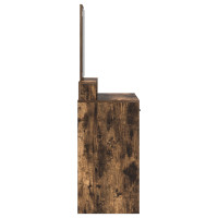 Produktbild för Smyckebord med låda Rökt ek 100 x 41 x 140 cm Konstruerat trä