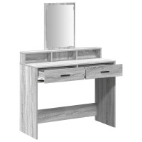 Produktbild för Smyckebord Grå Sonoma 100 x 41 x 140 cm Konstruerat trä
