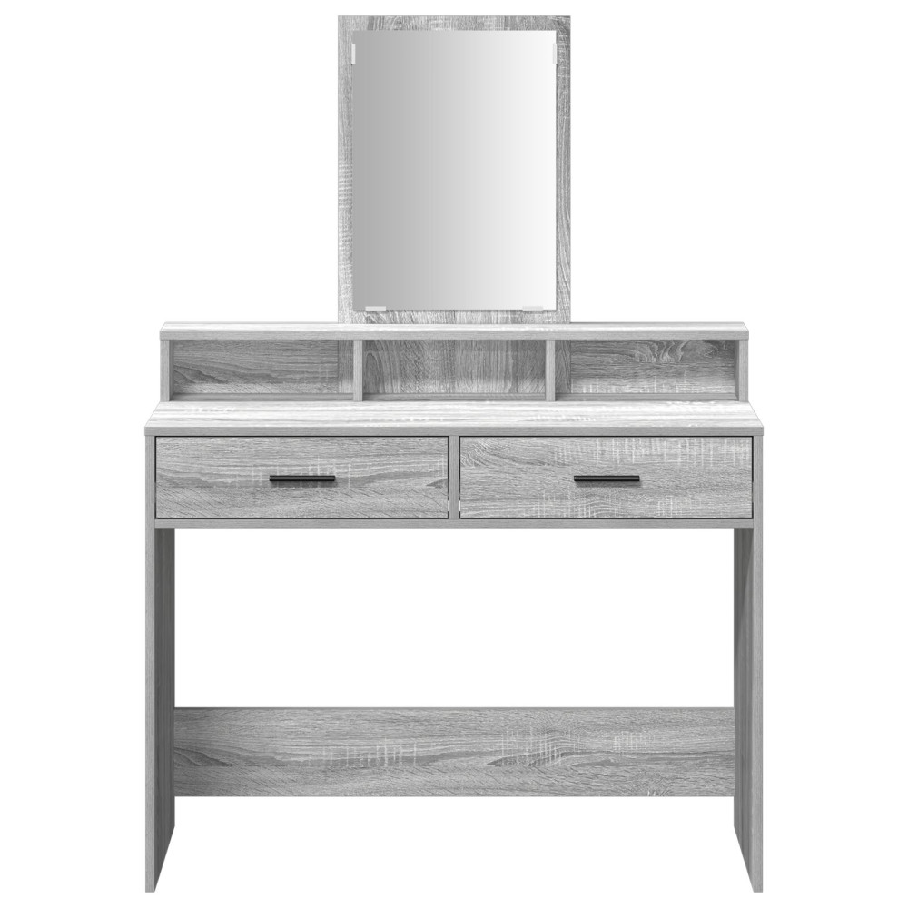 Produktbild för Smyckebord Grå Sonoma 100 x 41 x 140 cm Konstruerat trä