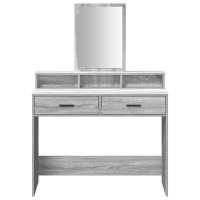 Produktbild för Smyckebord Grå Sonoma 100 x 41 x 140 cm Konstruerat trä