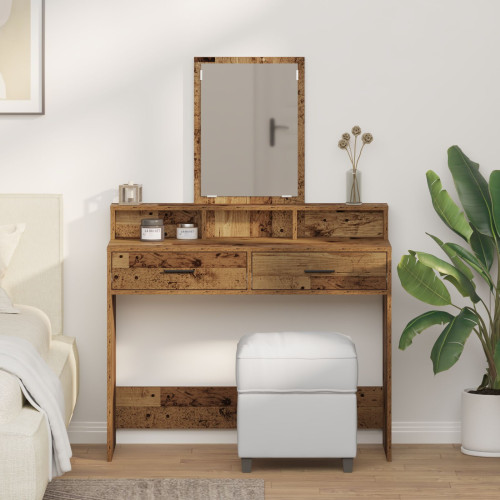 vidaXL Smyckebord Gammalt trä 100 x 41 x 140 cm Konstruerat trä