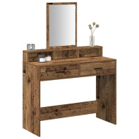 Produktbild för Smyckebord Gammalt trä 100 x 41 x 140 cm Konstruerat trä