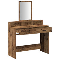 Produktbild för Smyckebord Gammalt trä 100 x 41 x 140 cm Konstruerat trä