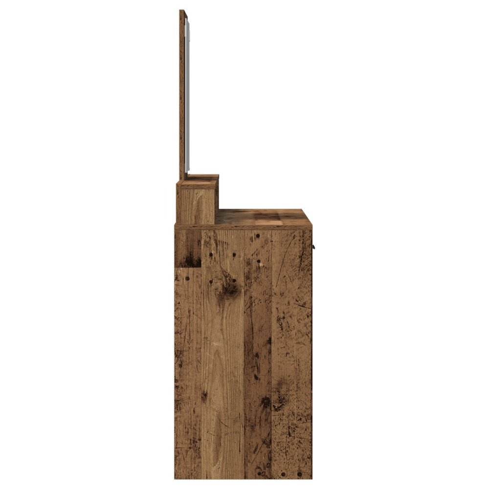 Produktbild för Smyckebord Gammalt trä 100 x 41 x 140 cm Konstruerat trä