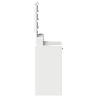 Produktbild för Smyckebord med låda Vit 50 x 41 x 140 cm Konstruerat trä