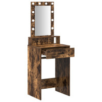 Produktbild för Smyckebord med låda Brun 50 x 41 x 140 cm Konstruerat trä