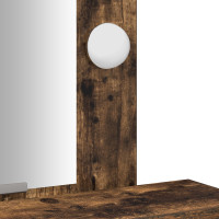 Produktbild för Smyckebord med låda Brun 50 x 41 x 140 cm Konstruerat trä