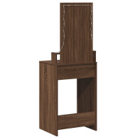 Produktbild för Smyckebord med låda Brun 50 x 41 x 140 cm Konstruerat trä