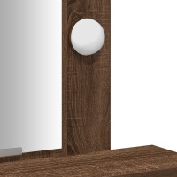 Produktbild för Smyckebord med låda Brun 50 x 41 x 140 cm Konstruerat trä