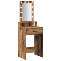 Produktbild för Smyckebord med låda Brun 50 x 41 x 140 cm Konstruerat trä