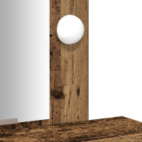 Produktbild för Smyckebord med låda Brun 50 x 41 x 140 cm Konstruerat trä