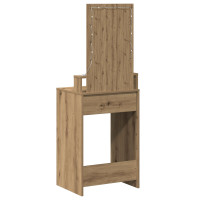 Produktbild för Smyckebord med låda Brun 50 x 41 x 140 cm Konstruerat trä