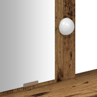 Produktbild för Smyckebord med låda Brun 79 x 41 x 140 cm Konstruerat trä