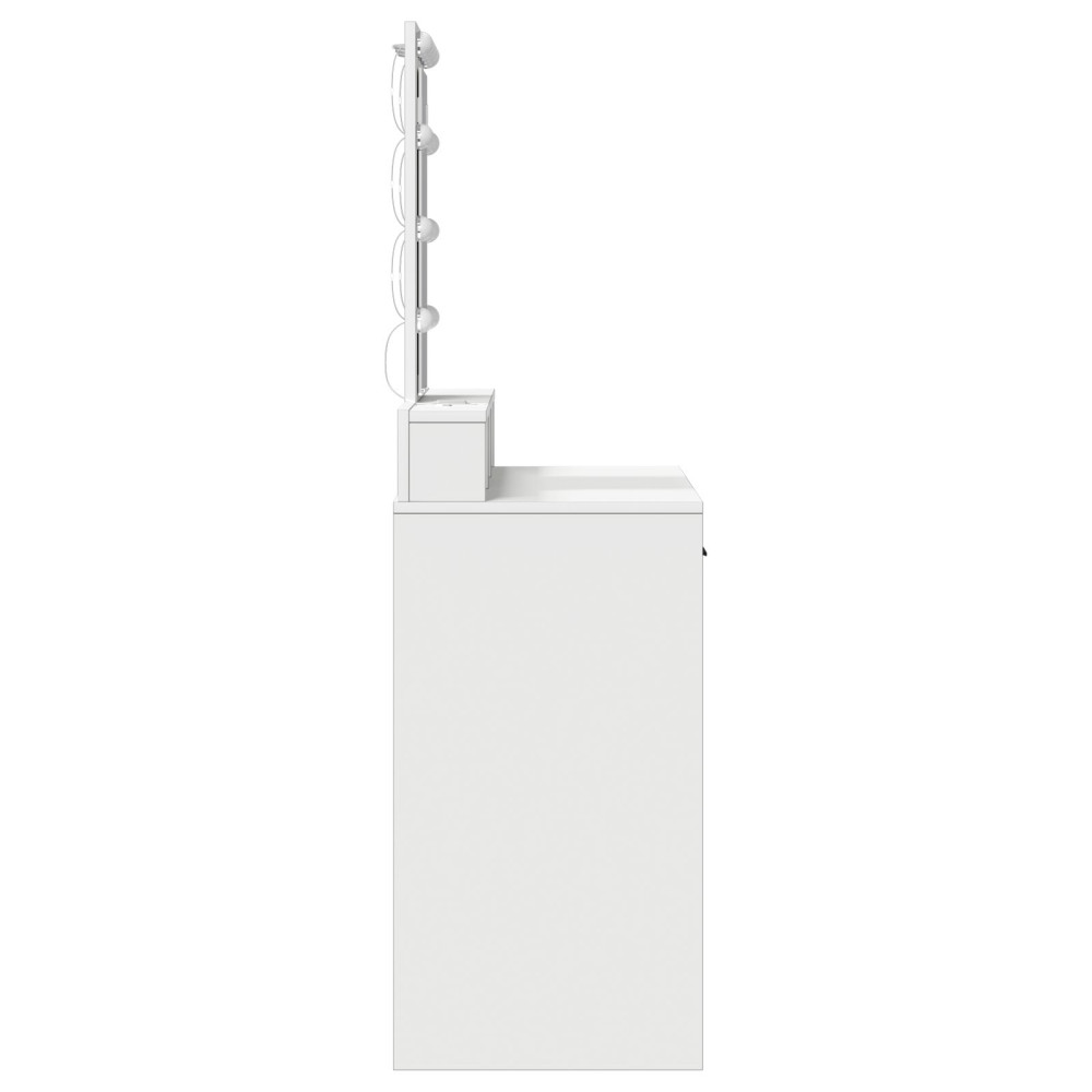Produktbild för Smyckebord med låda Vit 100 x 41 x 140 cm Konstruerat trä