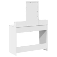 Produktbild för Smyckebord med låda Vit 100 x 41 x 140 cm Konstruerat trä