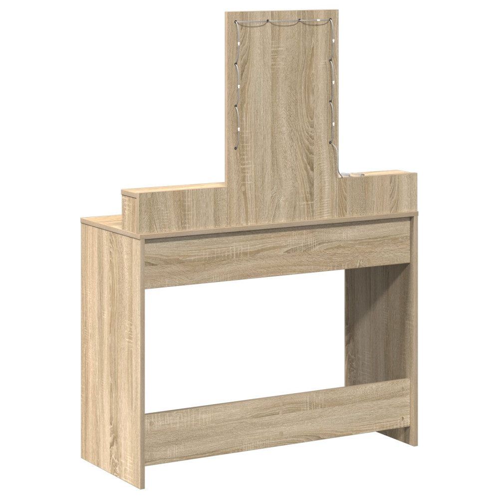 Produktbild för Smyckebord med låda Brun 100 x 41 x 140 cm Konstruerat trä