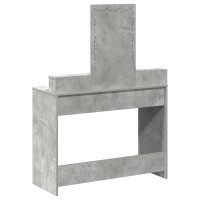 Produktbild för Smyckebord med låda Grå 100 x 41 x 140 cm Konstruerat trä
