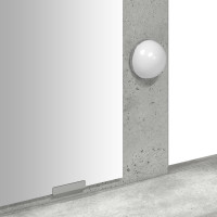 Produktbild för Smyckebord med låda Grå 100 x 41 x 140 cm Konstruerat trä