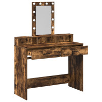 Produktbild för Smyckebord med låda Brun 100 x 41 x 140 cm Konstruerat trä