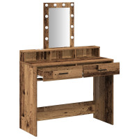 Produktbild för Smyckebord med låda Brun 100 x 41 x 140 cm Konstruerat trä
