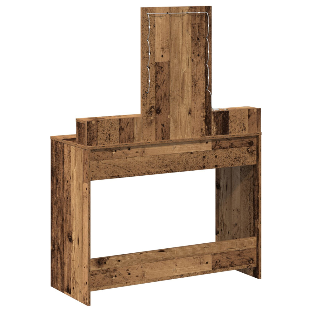 Produktbild för Smyckebord med låda Brun 100 x 41 x 140 cm Konstruerat trä