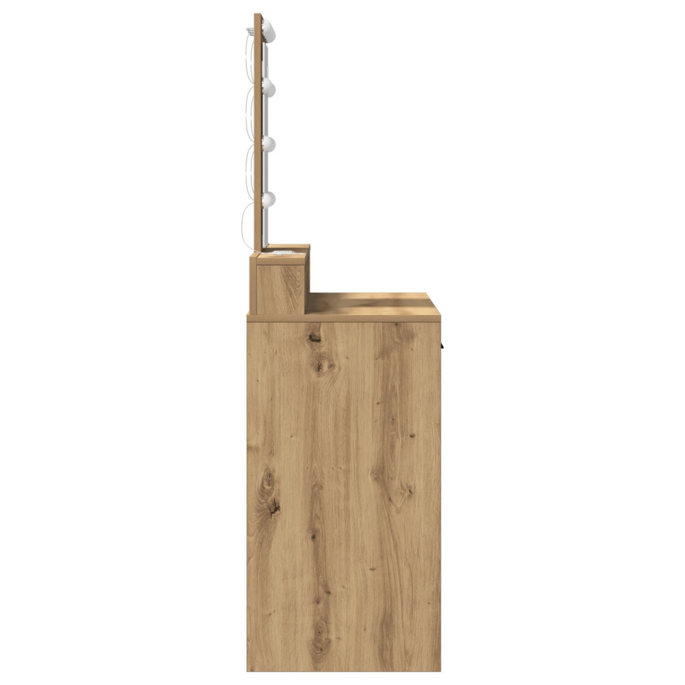 Produktbild för Smyckebord med låda Brun 100 x 41 x 140 cm Konstruerat trä