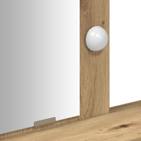 Produktbild för Smyckebord med låda Brun 100 x 41 x 140 cm Konstruerat trä