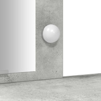 Produktbild för Smyckebord med dörr Ljusgrå 102 x 33 x 135 cm Konstruerat trä