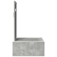 Produktbild för Smyckebord med låda Grå 60 x 40 x 70 cm Konstruerat trä