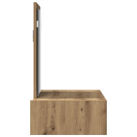 Produktbild för Smyckebord med låda Brun 60 x 40 x 70 cm Konstruerat trä