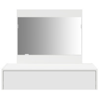 Produktbild för Smyckebord med låda Vit 83 x 40 x 70 cm Konstruerat trä