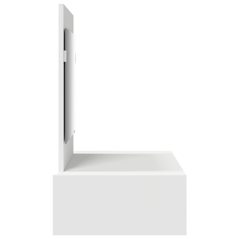 Produktbild för Smyckebord med låda Vit 83 x 40 x 70 cm Konstruerat trä