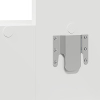 Produktbild för Smyckebord med låda Vit 83 x 40 x 70 cm Konstruerat trä